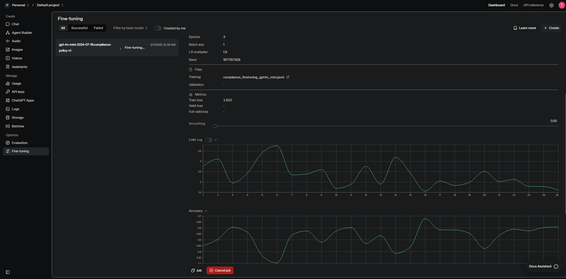 GPT-4 Fine-Tuning — Enterprise Policy Compliance AI preview