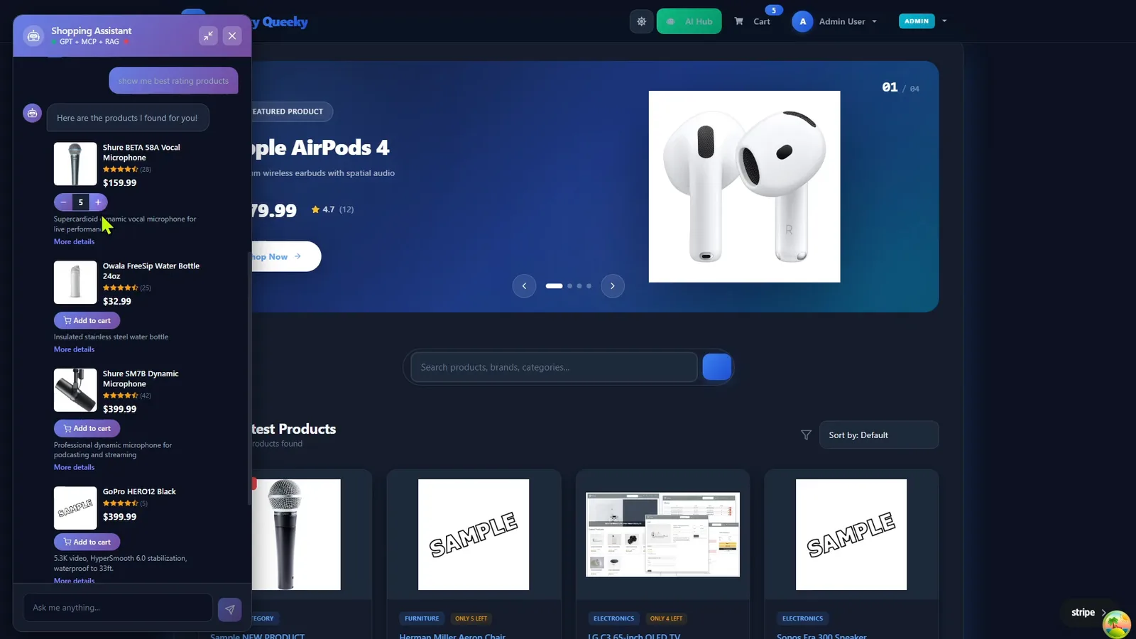 Tweeky-Queeky Shop — Agentic AI E-Commerce (Agent Gateway + MCP + RAG) preview 2